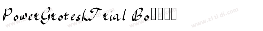 PowerGroteskTrial Bo字体转换